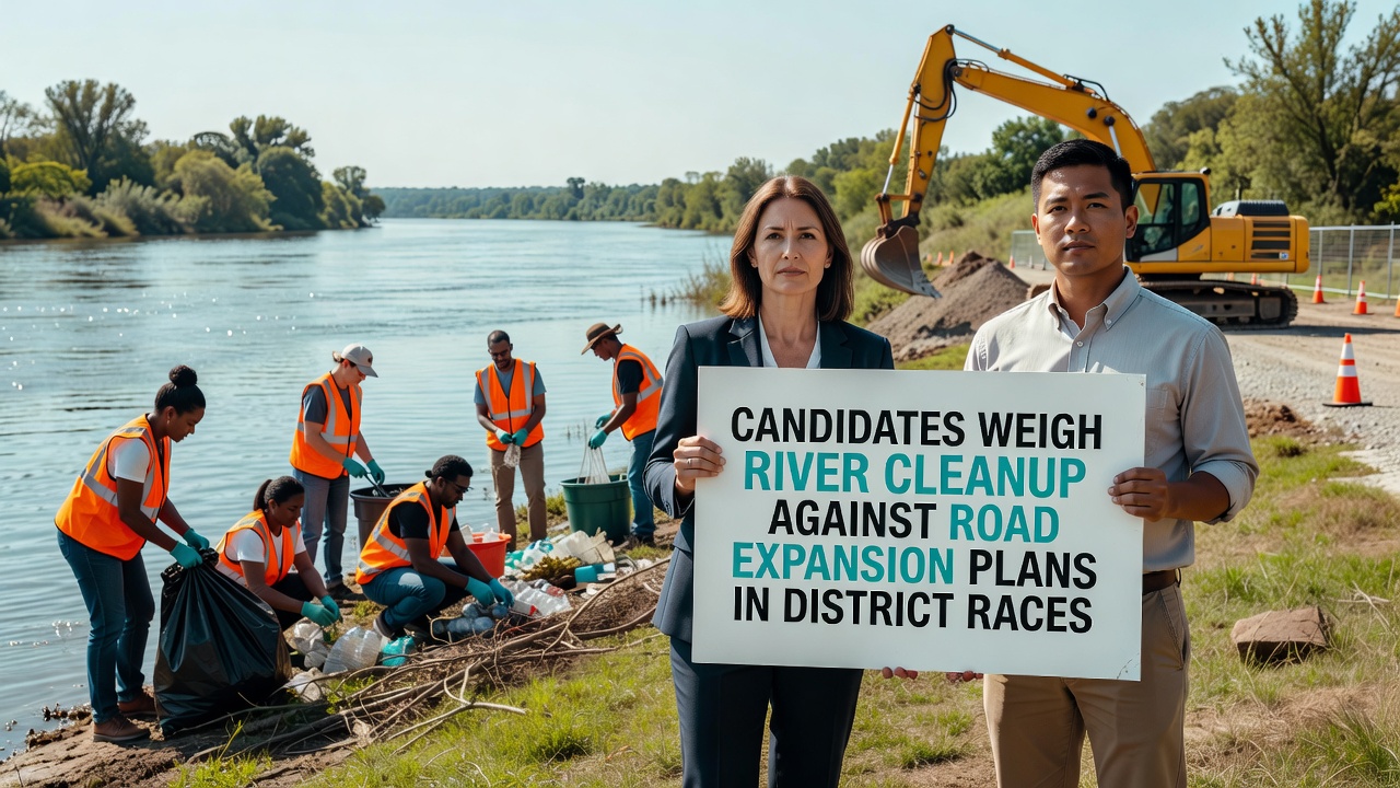 District Races Highlight Tension Between River Cleanup Initiatives and Road Expansion Proposals